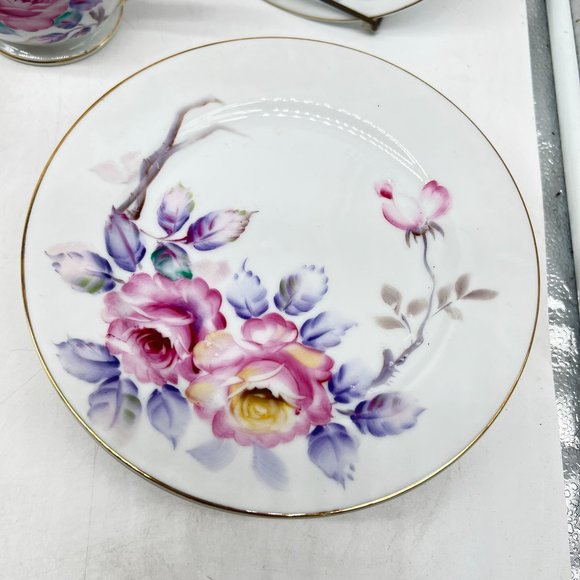 21 Pc Occupied Japan Tea Set Made 45-52 By Corona Large Floral Vintage Hand Pain - Picture 5 of 16